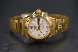 A Seiko 5 Sports Automatic wristwatch, the white dial having Arabic and baton markers, with date