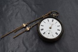 A Victorian silver key wound pocket watch by J G Graves Sheffield, movement no:426278, having a