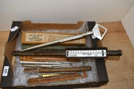 A small selection of 20th-century thermometers and related ephemera, to include an assortment of