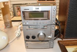 A Sony CMT-CP505MD Micro Hi-Fi Component System.