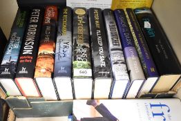 A selection of contemporary books, with authors such as Stephen Fry, Ann Cleeves, Peter Robinson and