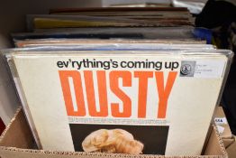 A collection of assorted genre LP records including Dusty Springfield, Jennifer Rush, Joan Baez