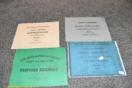 Scottish railway interest* a group of five facsimile copies of Scottish railway plans & section,