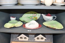 A small quantity of vintage Carlton Ware, to include a 'Australian Windrush' teapot, milk creamer