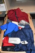 A selection of ex stock mainly mens cycling tops in lycra and fleece in a range of sizes sold with