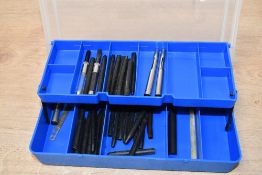 A small canter lever box of fountain pen bladders and converter fillers