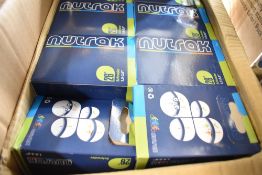 A box of Nutrak 28' bicycle tyre tubes