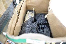 A box of 26' bicycle tyre tubes