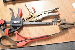 A quick grip clap and a selection of grips and vices