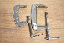 Two Record Junior 3 G Clamps