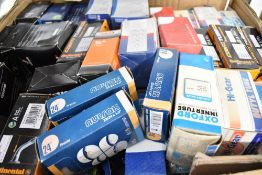 A large box of various bicycle tyre tubes