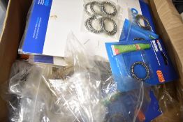 A box of various bearings