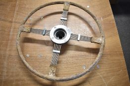 A vintage Bluemels Brooklands steering wheel