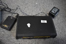 An AKG wireless transmitter (UHF) and receiver for instruments
