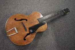 A Harmony Monterey archtop acoustic guitar
