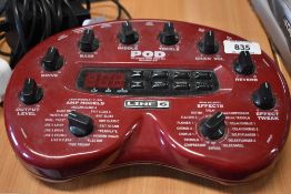 A Line 6 Pod guitar processor