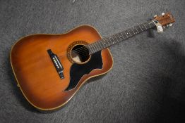 An Eko acoustic guitar, model J54, serial number to bolt on neck, 339376