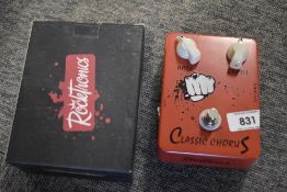 A Rocktronics JF-05 Classic Chorus guitar effects pedal , with original box