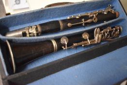 A vintage Boosey & Hawkes Regent clarinet, with case