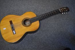 A vintage classical guitar, Hokada, made in Japan and distributed by Stentor