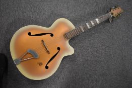 A vintage Framus Sorella archtop acoustic guitar