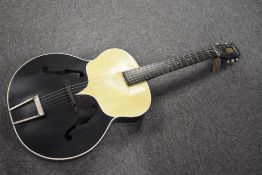 A vintage Harmony Catalina archtop acoustic guitar
