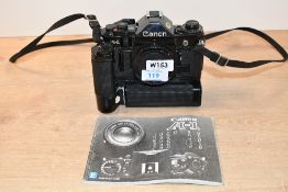 A Canon A-1 camera body (17553458)) with Motor drive