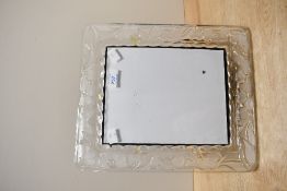 A large 20th-century Irish Waterford Crystal 'Marquis' photograph frame, featuring a moulded and