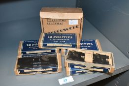 A mid 20th-century French Stéréofilms Bruguière stereoscope with film, to feature six film