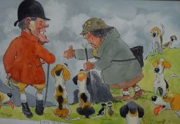 *Local Interest* 'Wilk' John William (Bill) Wilkinson (British 1906-1994) Ink and watercolour,