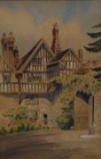 John Rose (British 20th Century) Watercolour 'The Close Gate Winchester', an architectural study