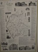 *Local Interest* After Alfred Wainwright (British 1907 - 1991) 'an Antiquarian Map of Cumbria' a
