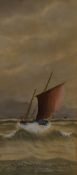 J Maurice Hosking (British 20th Century) Watercolour 'Fair Weather', a study of a sail boat,