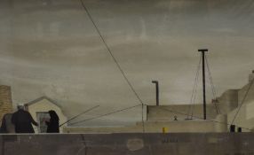 *Local Interest* Tom Mellor (British 1914-1994) Watercolour 'On Cape St Vincent', a study of the