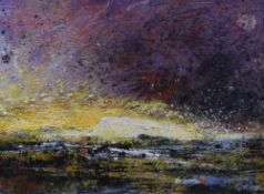 Frank Gordon (British B.1943) Acrylic on Canvas 'A Pendle Vision', a vibrant abstract depiction of