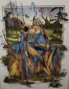 After Graham Illingworth (British Contemporary) Lithograph 'Act of Benevolence' Triptych, signed,