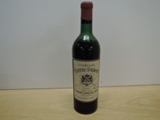 Chateau Tertre Daugay 1959 St Emilion Grand Cru Classe, level mid shoulder. No strength or