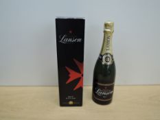 Lanson Brut Black Label Champagne, 12.5% vol, 75cl, in card box, 1 bottle, seal and level good