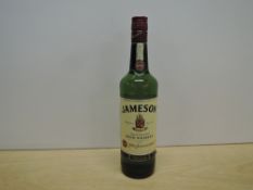 A 700ml bottle of Jameson triple distilled Irish whiskey, matured and bottled in Ireland, 40%vol