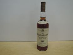 A 75cl bottle of The Macallan single Highland malt Scotch Whisky, 18year matured in sherry wood,