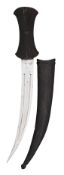 AN OTTOMAN EBONY-HILTED DAGGER, PROBABLY TURKEY, 18TH CENTURY