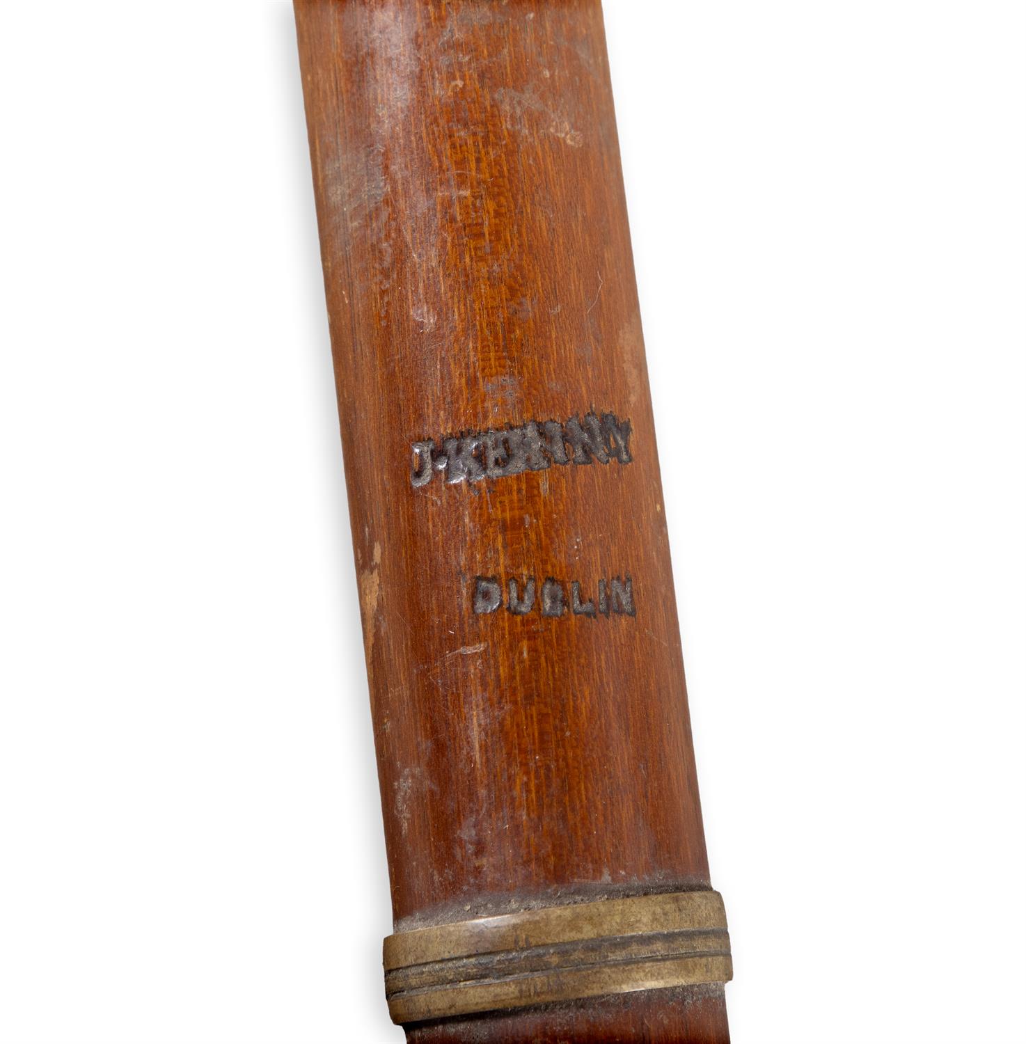 A VINTAGE FOUR PIECE 'SPLIT CANE' FISHING ROD BY A.E VERONA, CALCUTTA fitted with cork handle, - Image 6 of 8