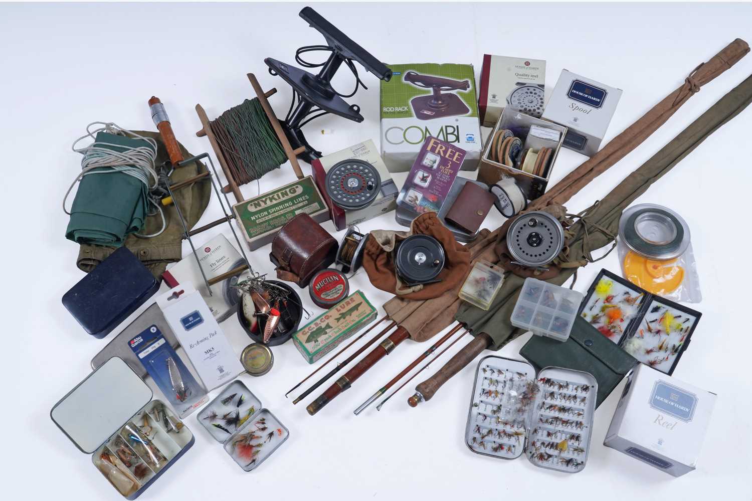 A collection of fishing tackle