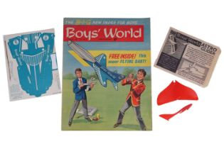 Boys’ World No. 3, with ‘flying dart’