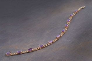 An amethyst bracelet