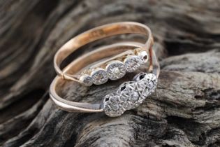 Two early 20th Century diamond rings