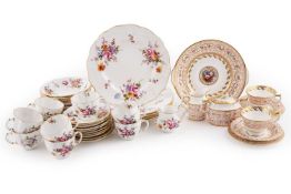 A part Royal Crown Derby ‘Derby Posies’ tea and dinner service; and ‘Billingsley Rose’ tea china