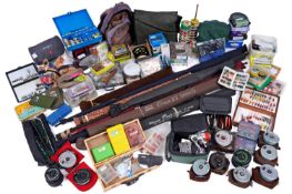 A collection of fishing tackle