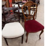 A 19th century mahogany dining chair,
