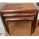 A rosewood nest of three tables together with a pair of mahogany wine tables - Image 2 of 2